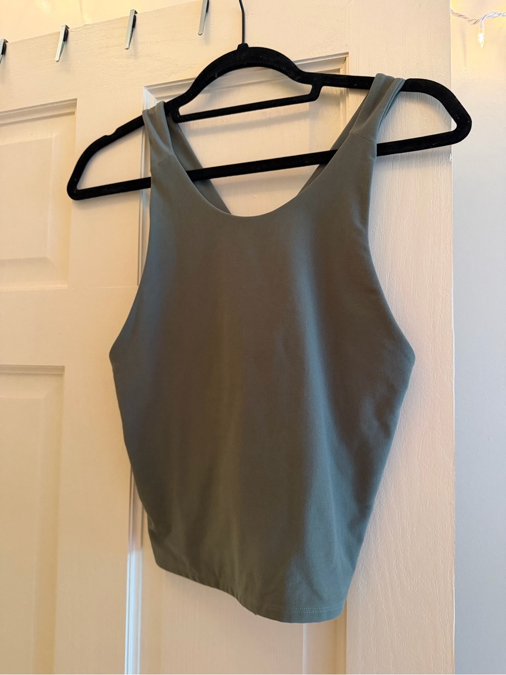 Abercrombie & Fitch Olive Scoop Neck Tank